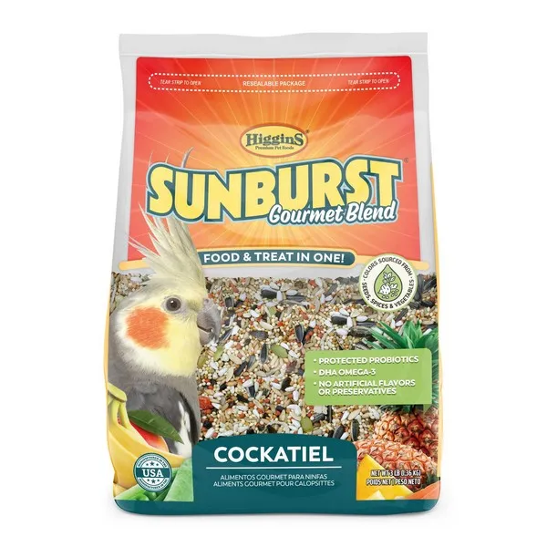 3 Lb Higgins Sunburst Cockatiel - Food
